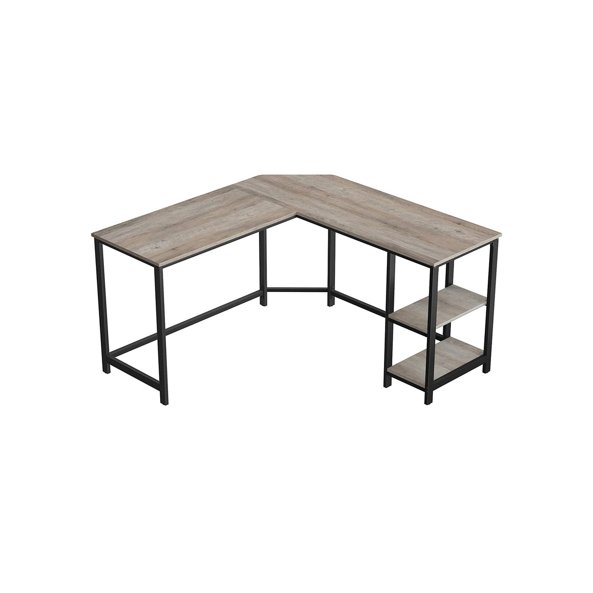 FurnStar hoekbureau - L bureau - 138x138x76cm - Grijs