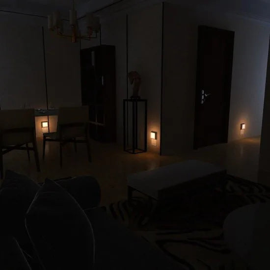 2 x LED-nachtlampje plug-in/stopcontact -nachtlampje met dag/nacht sensor - plugin ledlamp – Nachtlampje - warm licht – dimbaar – Voor in de baby/kinder kamer