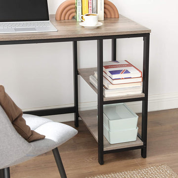 FurnStar hoekbureau - L bureau - 138x138x76cm - Grijs