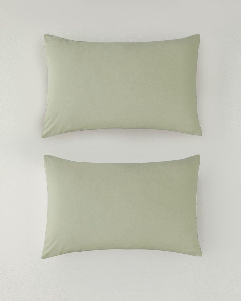 English Home kussensloop - 50x70 cm - Set van 2 stuks - Groen
