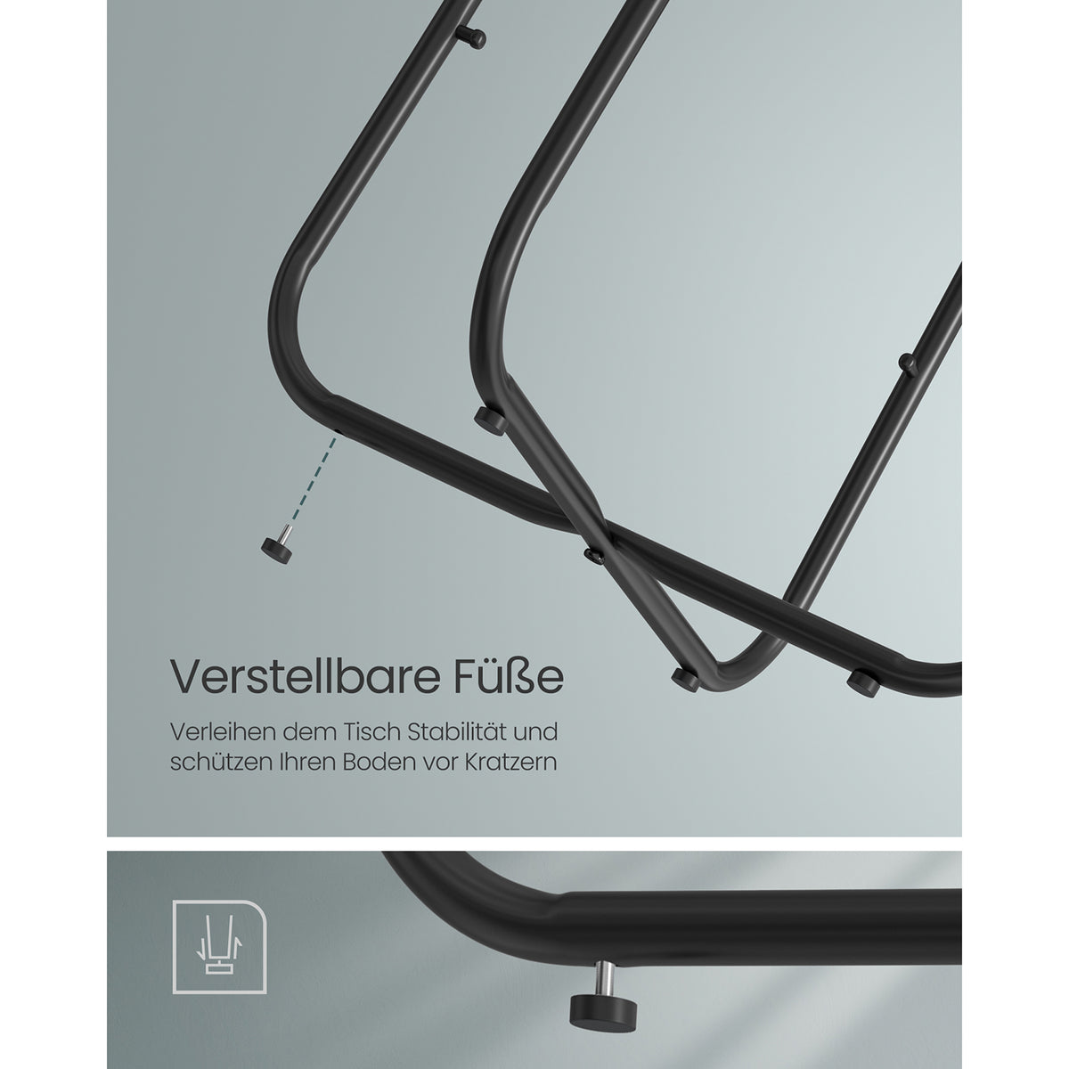 Furnstar Ronde Bijzettafel met Stoffen Opbergmand - Moderne Salontafel - Nachtkastje voor Woonkamer en Slaapkamer 45×45×51cm