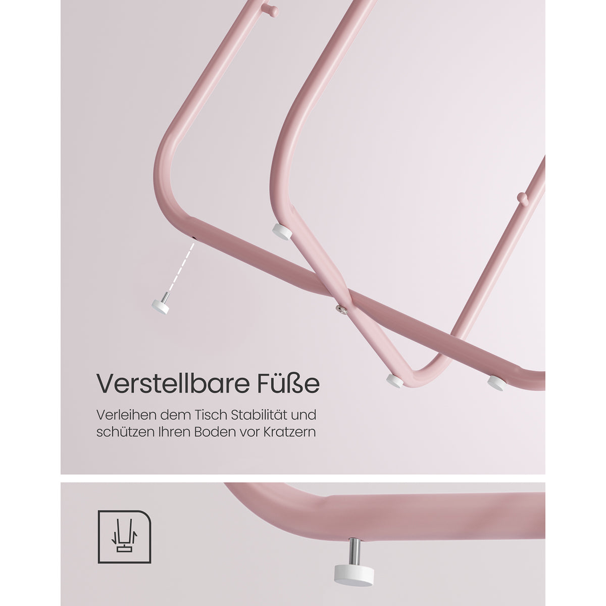 Furnstar Ronde Bijzettafel met Stoffen Opbergmand - Moderne Salontafel - Nachtkastje voor Woonkamer en Slaapkamer 45×45×51cm