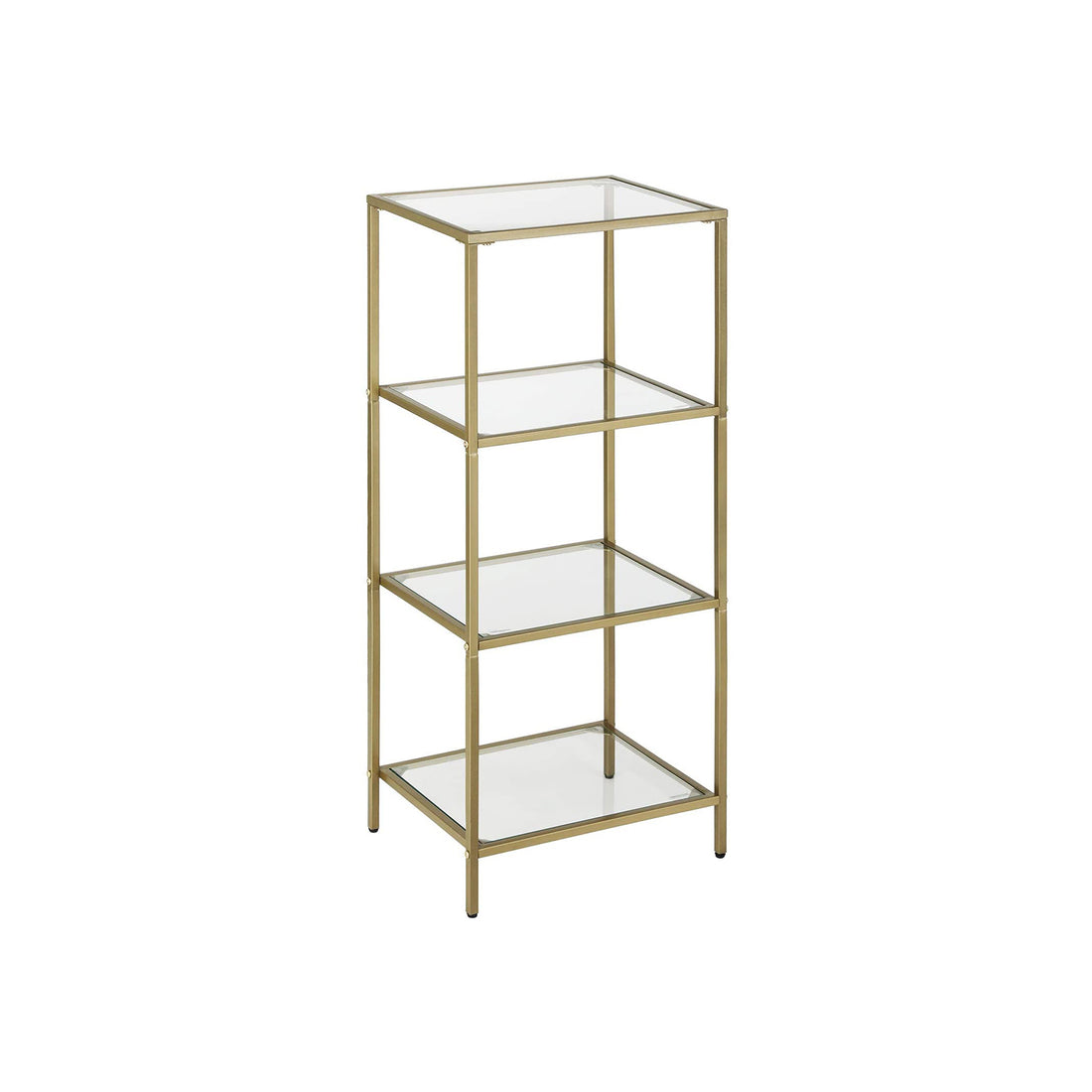 FurnStar boekenkast - Staande Vakkenkast - 40x30x95cm - Gold