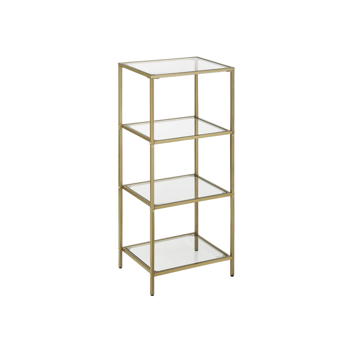 FurnStar boekenkast - Staande Vakkenkast - 40x30x95cm - Gold
