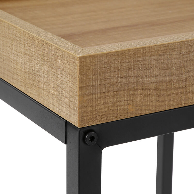FurnStar bijzettafel - Set van 2 - 45x40x55cm/40x38x51cm - Bruin