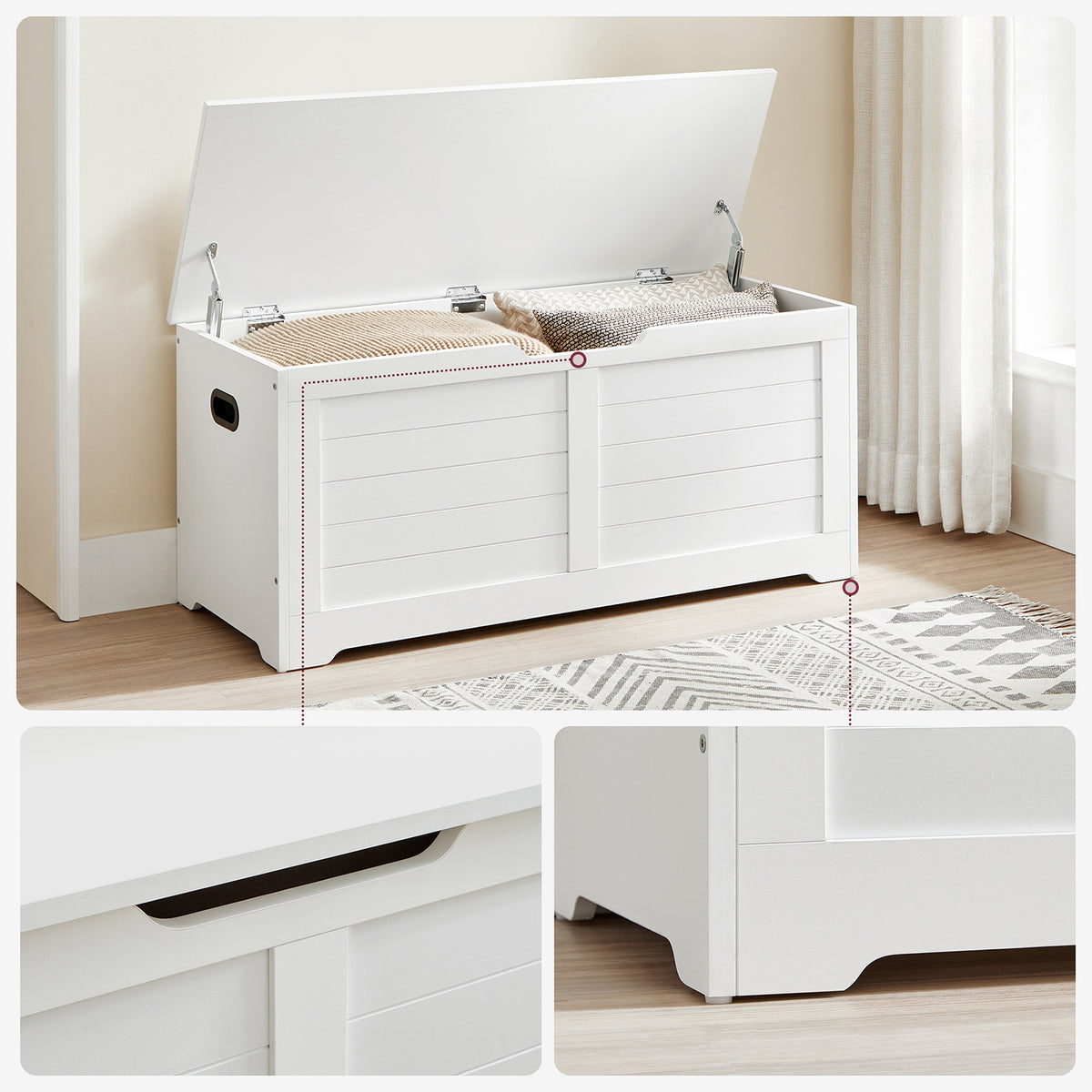 FurnStar kast - Opbergkast - 100x40x46cm - Wit