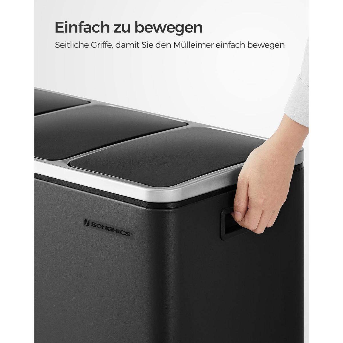 FurnStar prullenbak 3x18L - 54L - 3 Vakken - Afvalscheiding