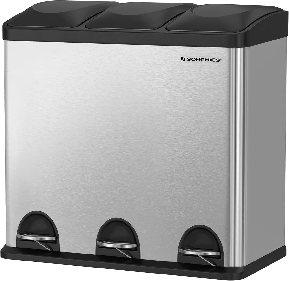 FurnStar prullenbak 3x18L - 54L - 3 Vakken - Afvalscheiding