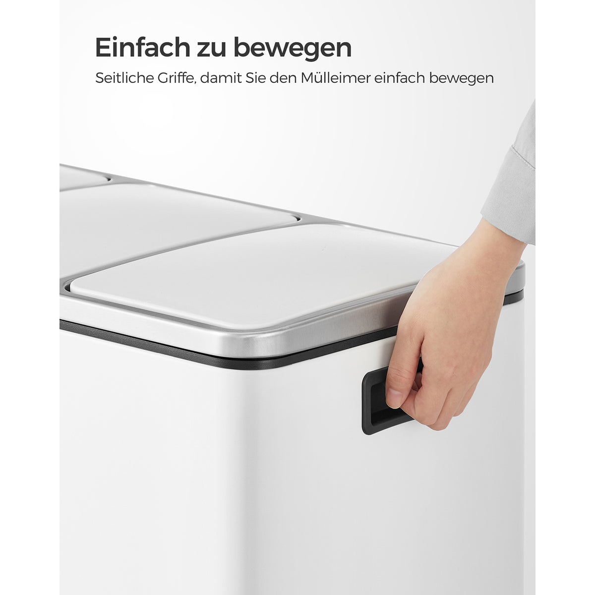 FurnStar prullenbak 3x18L - 54L - 3 Vakken - Afvalscheiding