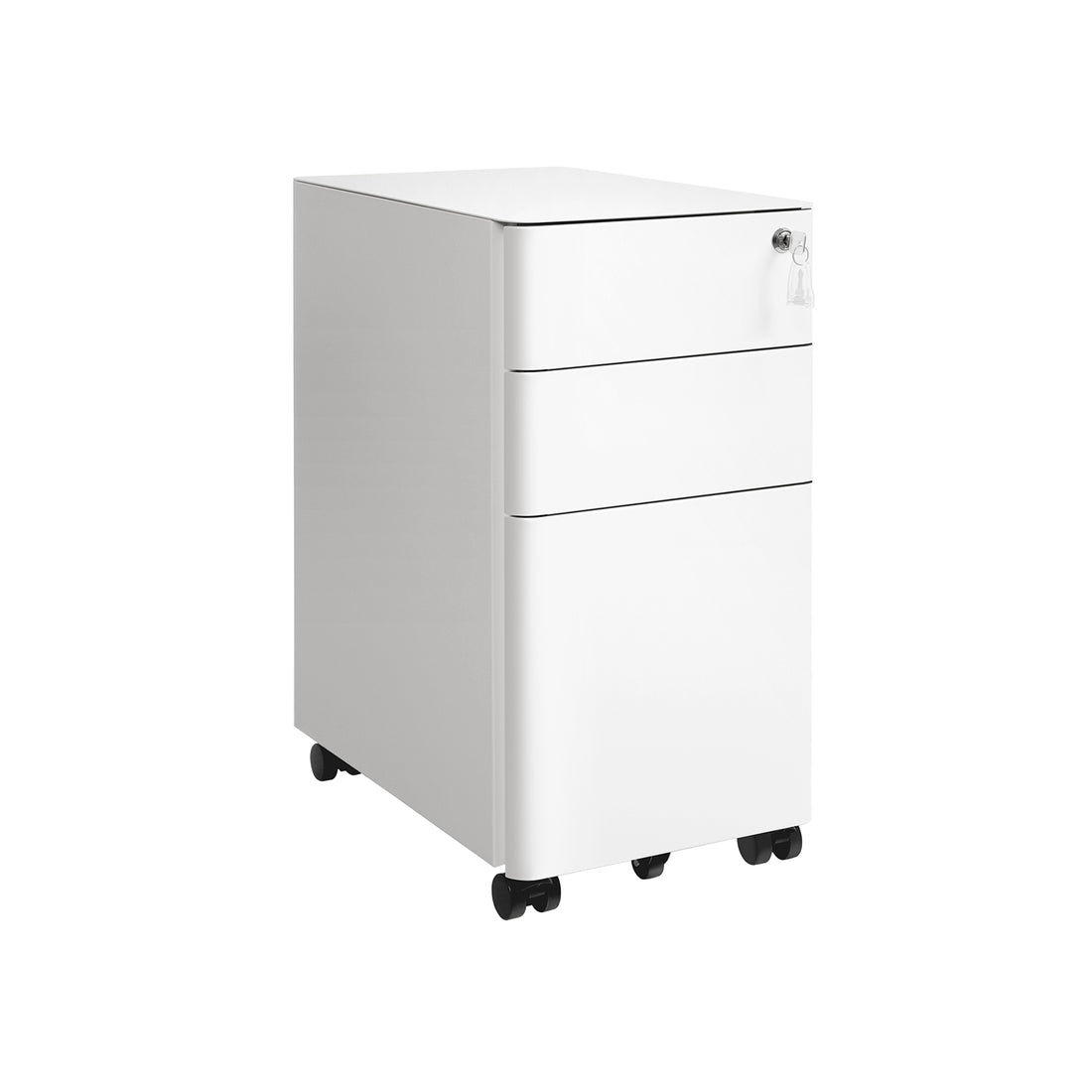 FurnStar ladeblok - Afsluitbare Lade - Metaal - 3 Lades - 30x46x59.2cm