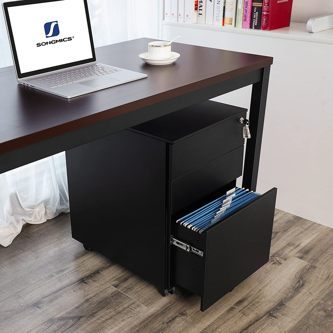 FurnStar ladeblok - Afsluitbare Lade - Metaal - 3 Lades - 39x52x60cm  (BxDxH)