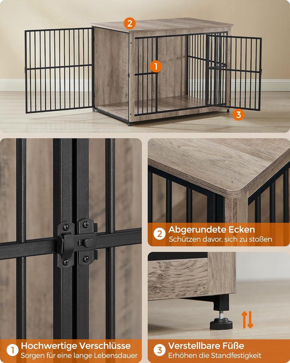 FurnStar - Hondenbench XL - Kooi - Binnen voor Honden tot 37 kg - 2 Deuren