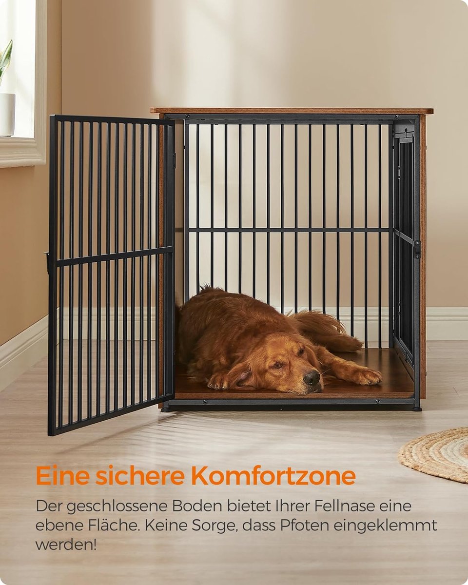 FurnStar - Hondenbench XL - Kooi - Binnen voor Honden tot 37 kg - 2 Deuren