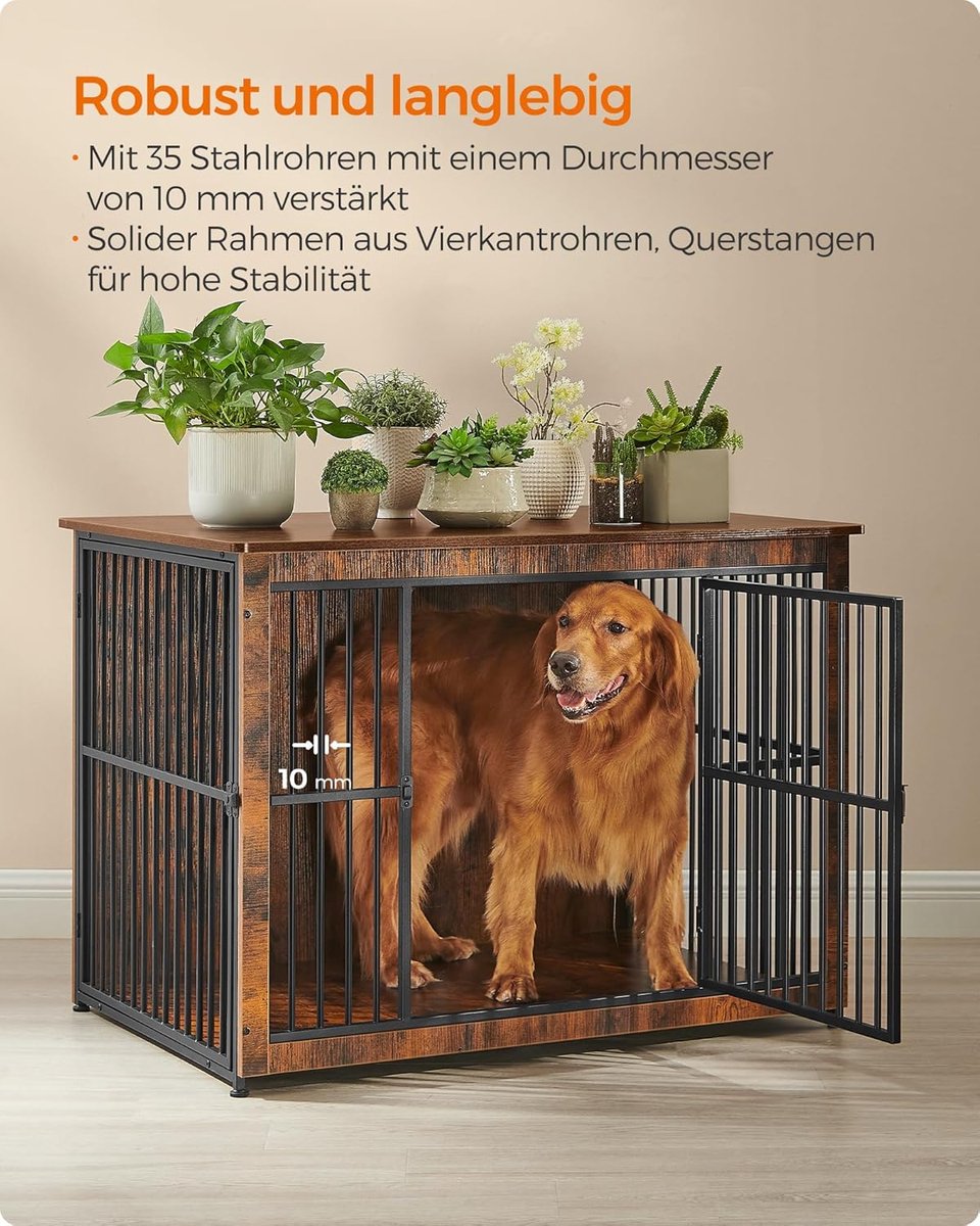 FurnStar - Hondenbench XL - Kooi - Binnen voor Honden tot 37 kg - 2 Deuren