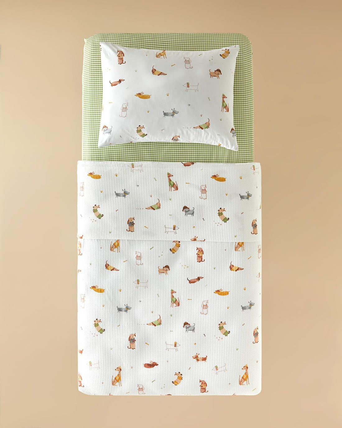English Home -  Kinder Zomerdekenset - Incl. 1x Kussensloop- Incl. Hoeslaken 100x200 - 100% Katoen - 150x220 cm