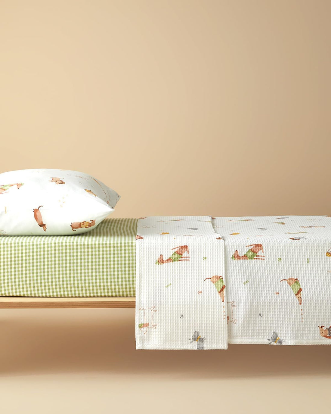 English Home -  Kinder Zomerdekenset - Incl. 1x Kussensloop- Incl. Hoeslaken 100x200 - 100% Katoen - 150x220 cm