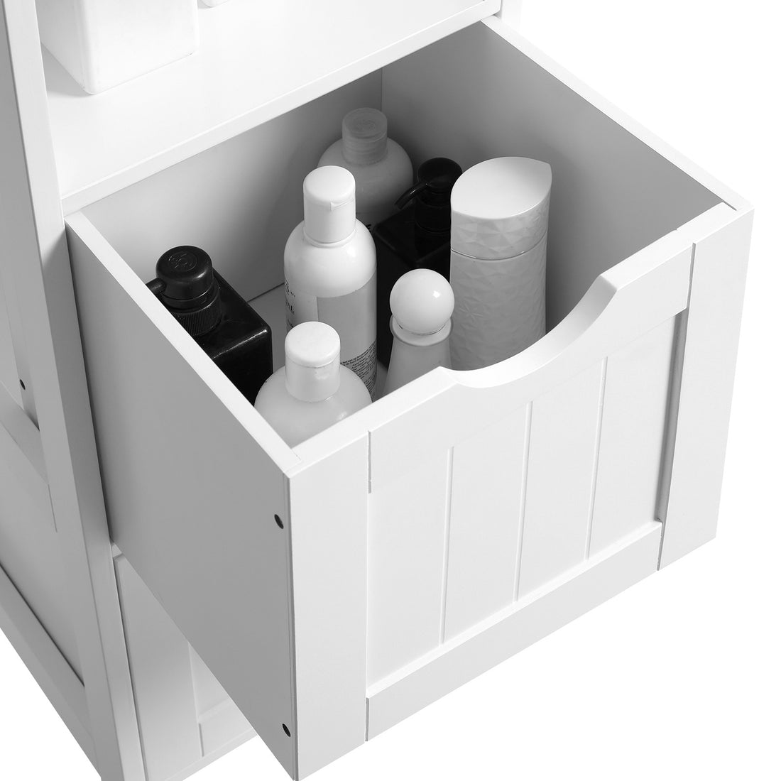 FurnStar badkamerkast - 2 Laden - 30x30x141.5cm – Wit