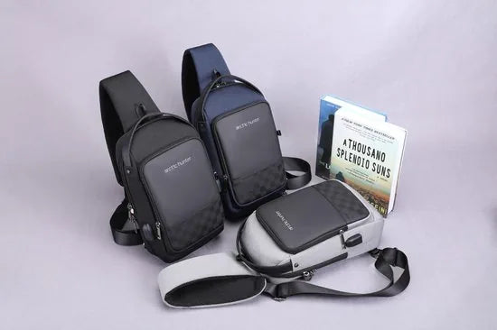 Arctic Hunter 2020 Usb Waterdichte Mannen Borst Zak Mannelijke Leisure Messenger Schoudertas Voor Tieners Reizen Crossbody Bolsas