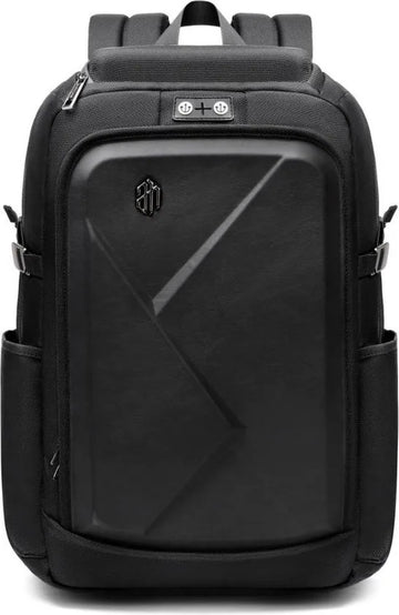 Arctic Hunter Rugzak voor laptop tot 16 inch met USB poort voor aansluiten van powerbank - Met code slot - zwart/grijs - Met veel extra opties