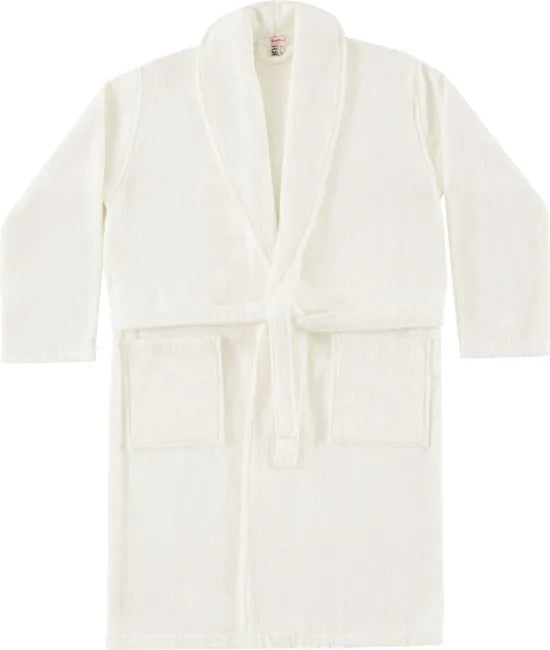 Badjas 100% Turks Katoen Badjas, L -Unisex ochtendjas, Absorberende Badjassen met Shawlkraag voor Vrouwen & Mannen 1st - Beige