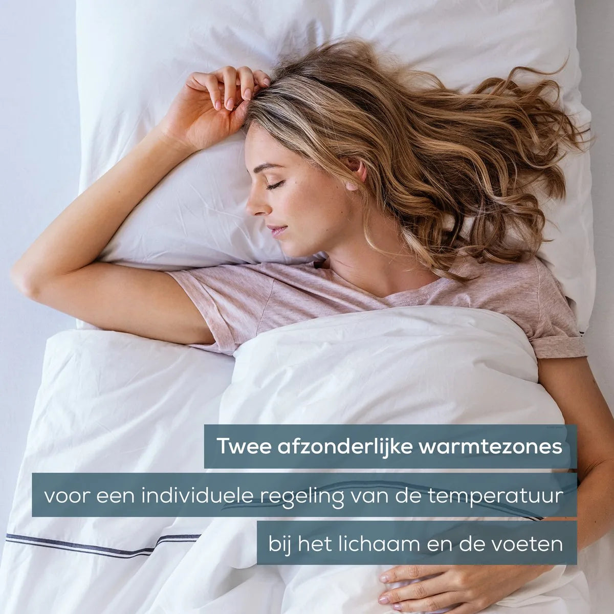 Beurer Elektrische onderdeken 1 persoons - Elektrische deken 150x80cm - 2 Warmtezones - BSS (Beurer Safety System) - ECO Control - Fleece/Katoen - Wit