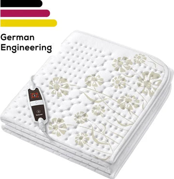 Beurer Elektrische onderdeken 1 persoons - Elektrische deken 150x80cm - Onderdeken - Snelle opwarming - BSS (Beurer Safety System) - Ademend fleece - Wit