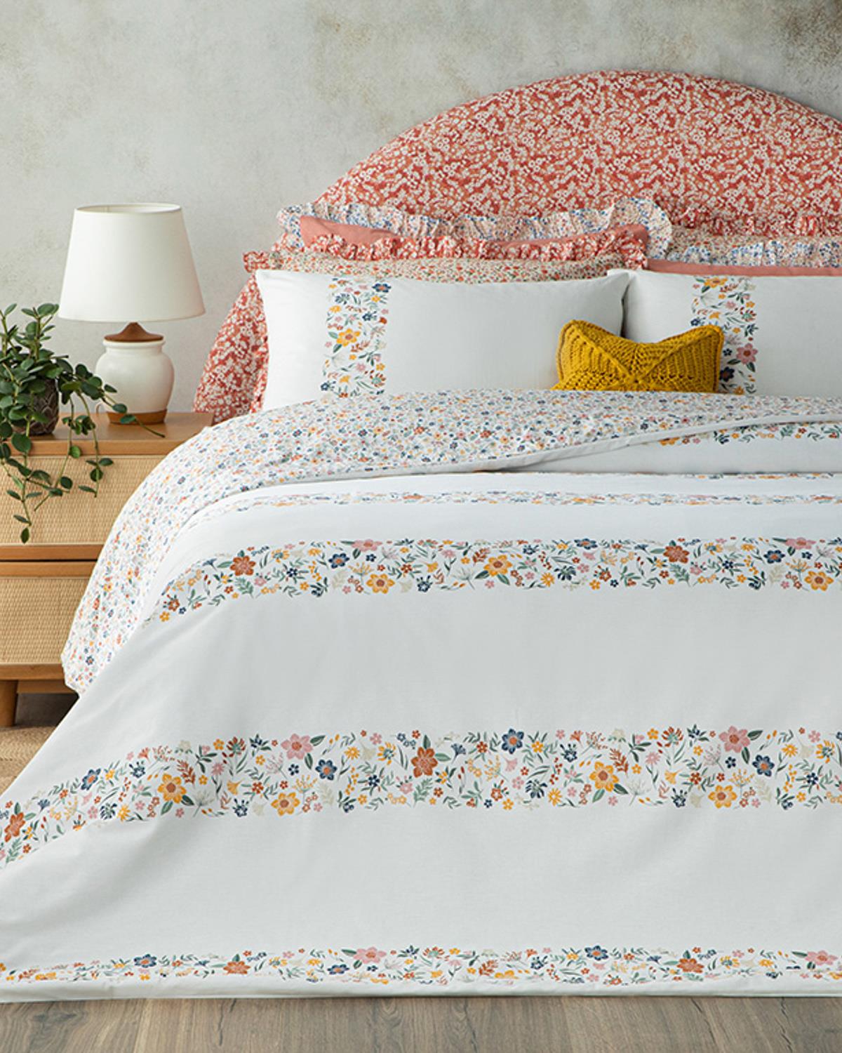 English Home Dekbedovertrekset 200x220 cm – 2-persoons – Inclusief 2 Kussenslopen – Kreukherstellend