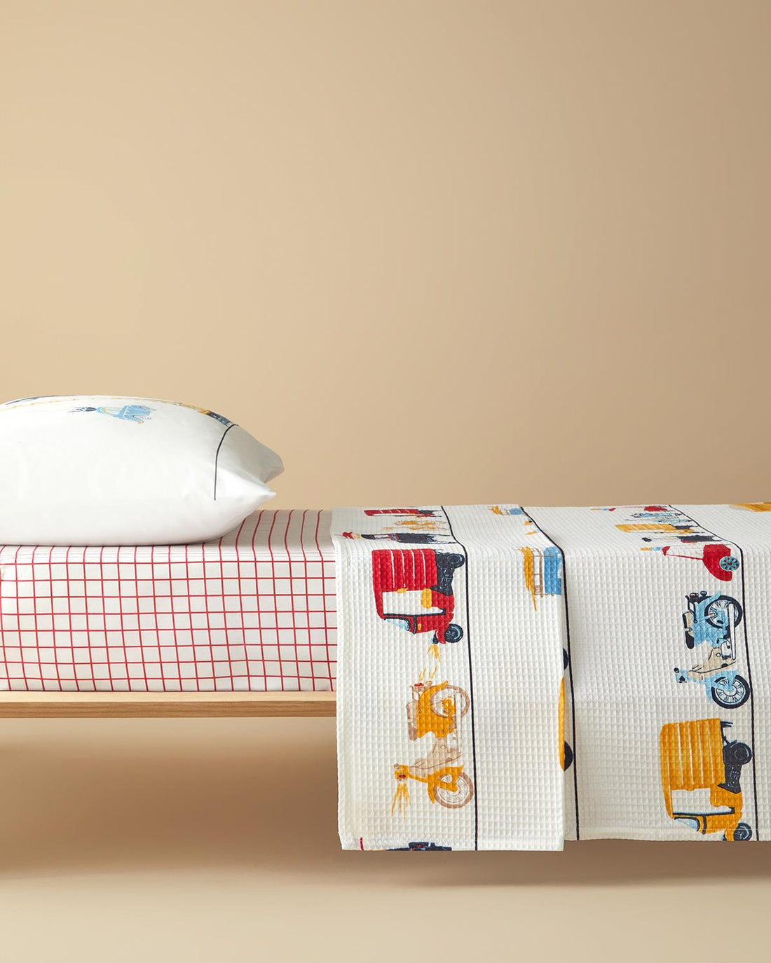 English Home -  Kinder Zomerdekenset - Incl. 1x Kussensloop- Incl. Hoeslaken 100x200 - 100% Katoen - 150x220 cm