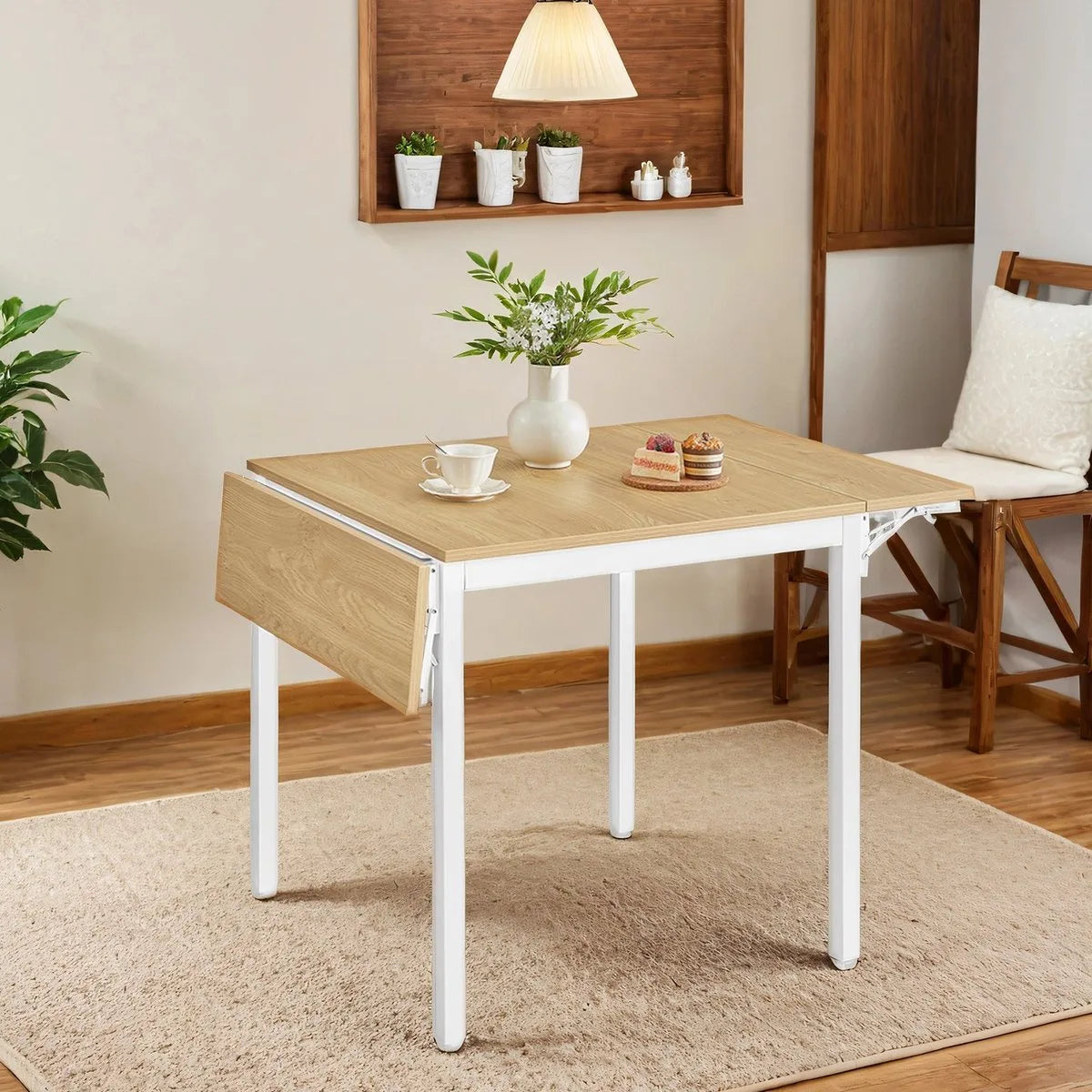Eettafel – Opklapbare Keukentafel – 2-4 Personen – Kleine Ruimte Oplossing