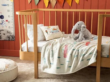 English Home baby deken - Auto's - 100x120 cm - Beige