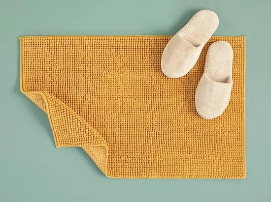 English Home badmat - 60x90 cm - Creme met een regenboog – Geel
