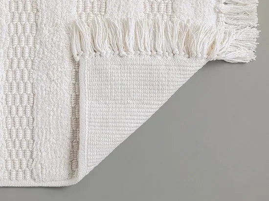 English Home badmat - 60x90 cm - Wit