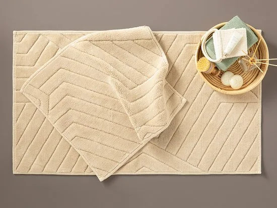 English Home badmat set - 60x100 cm + 60x50 cm - Beige