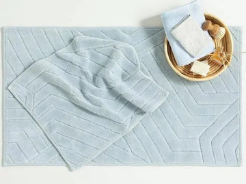 English Home badmat set - 60x100 cm + 60x50 cm - Licht Grijs