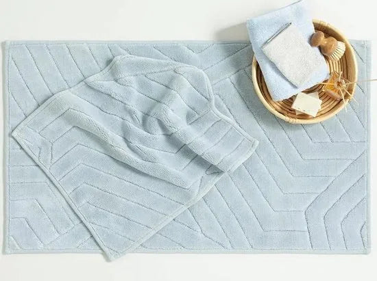 English Home badmat set - 60x100 cm + 60x50 cm - Licht Grijs