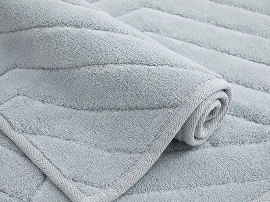 English Home badmat set - 60x90+40x60 cm - Geel – Licht grijs 60 x 100cm 60x100 cm + 60x50 cm Licht Grijs