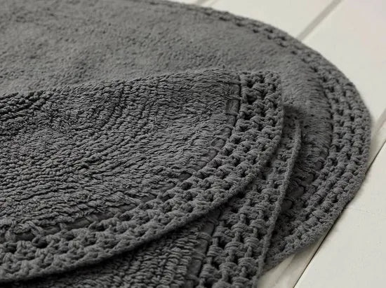 English Home badmat set - 60x90 + 40x60 cm - Antraciet