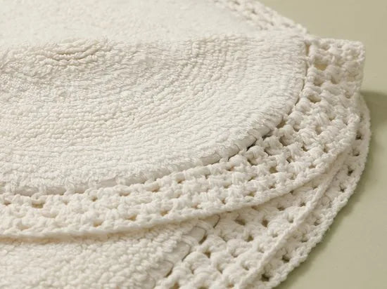 English Home badmat set - 60x90 + 40x60 cm - Wit