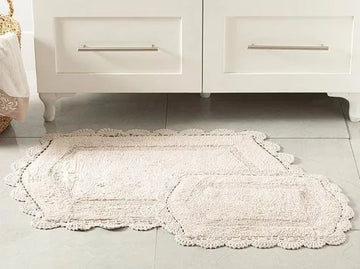 English Home badmatten - 60x90-40x60 cm - Beige