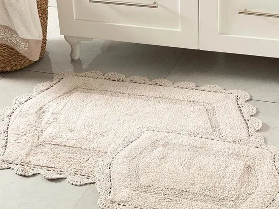 English Home badmatten - 60x90-40x60 cm - Beige