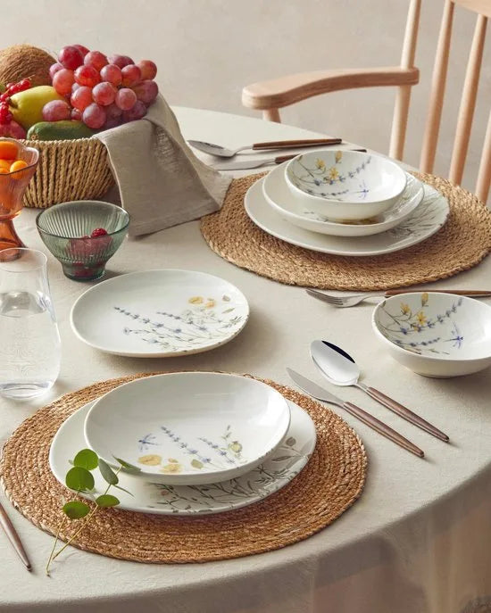 English Home -Enola Ontbijtset - Serviesset 2-Persoons - 8 delig - Kleurrijk Keramiek – Multicolor English Home Balmy Porseleinen Serviesse