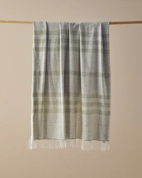 English Home - Banksprei - voor Sofa, Bed, Bank Cover - 130x170cm - Beige – Groen