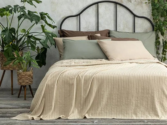 English Home bedsprei - 150x220 cm - Beige