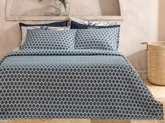 English Home bedsprei - 200x220 cm - Blauw