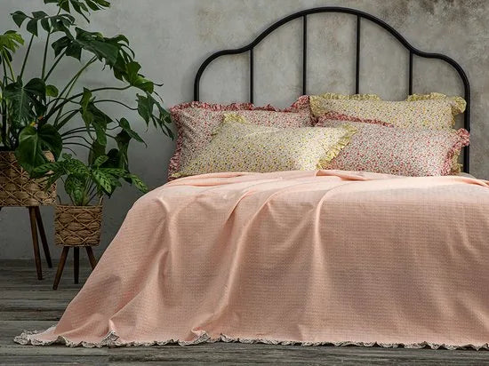 English Home bedsprei - 200x220 cm - Roze