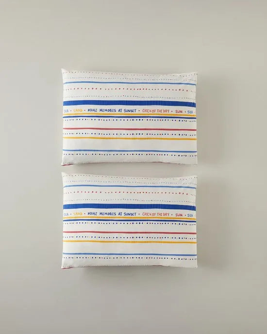 English Home Bloomy Line - 2 Kussenslopen - Easy Iron - Mix Match - Pillow Case - 2 stuks - 50x70 cm - Kleurrijk