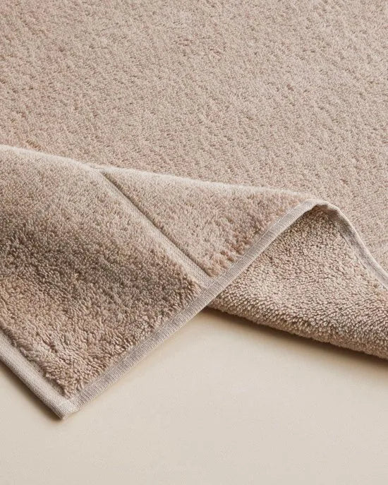English Home Chequer 100% Katoen Voetmat/ Badmat 50x70 cm – Beigekleurig – Hoogwaardig Absorberend & Wasbaar