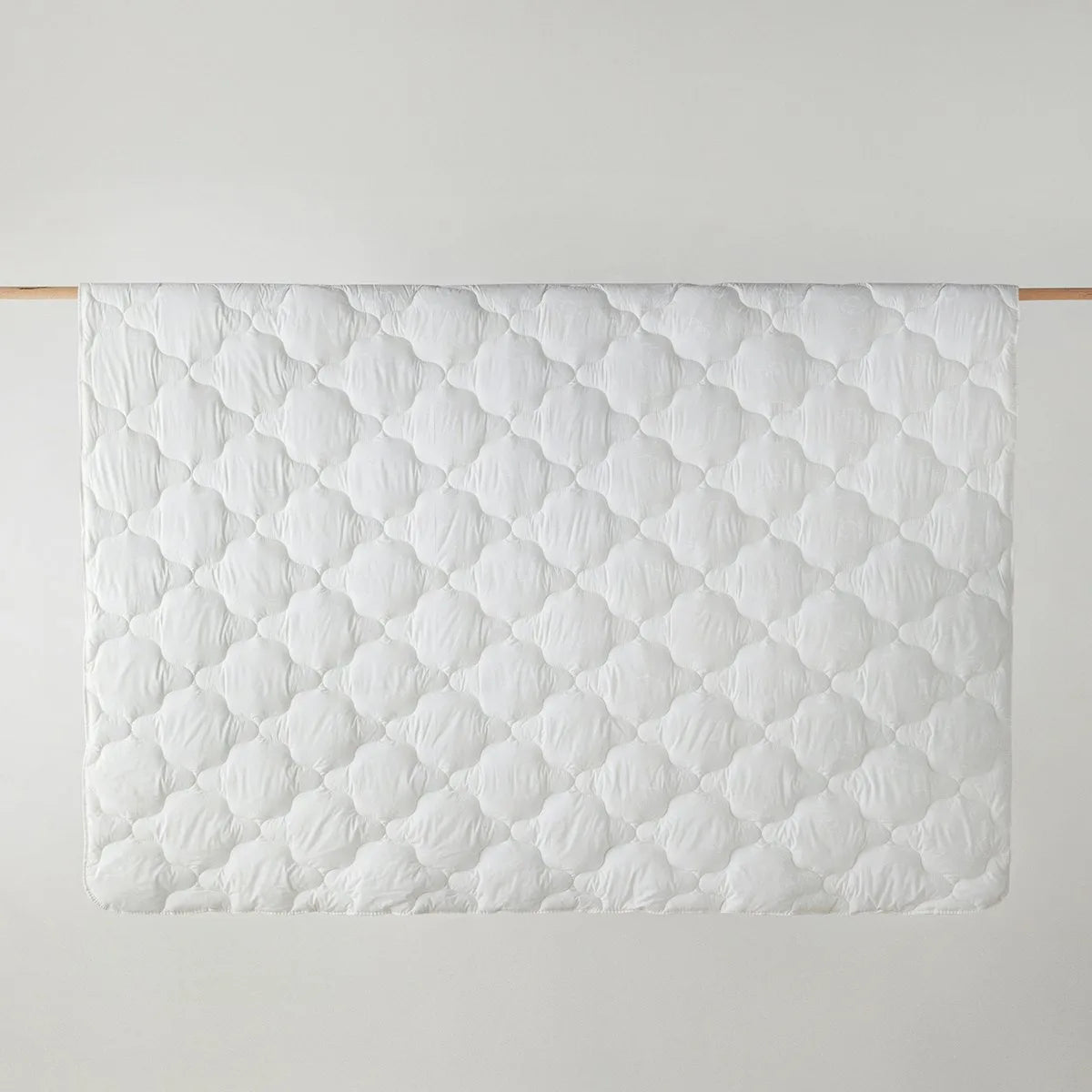 English Home Comfy Cotton Quilt - 195x215 cm - Wit