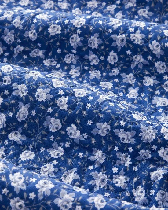 English Home dekbed zonder overtrek - Bedrukt dekbed - Wasbaar - 200x220 cm - Roze – Blauw Blauw (3655)