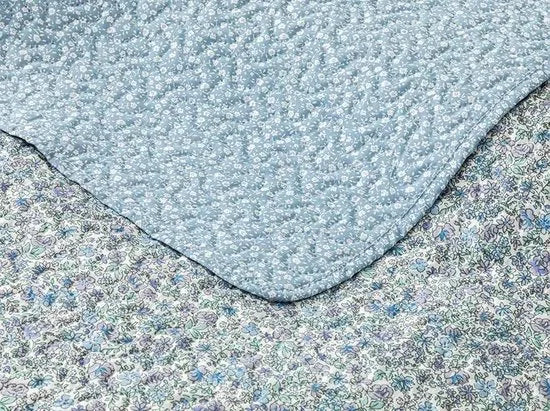 English Home dekbed zonder overtrek - Bedrukt dekbed - Wasbaar - 200x220 cm - Roze – Blauw Blauw (3655)